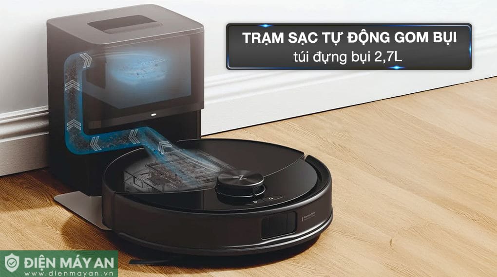 Robot hút bụi lau nhà Roborock Q10PF (Plus) - Đen